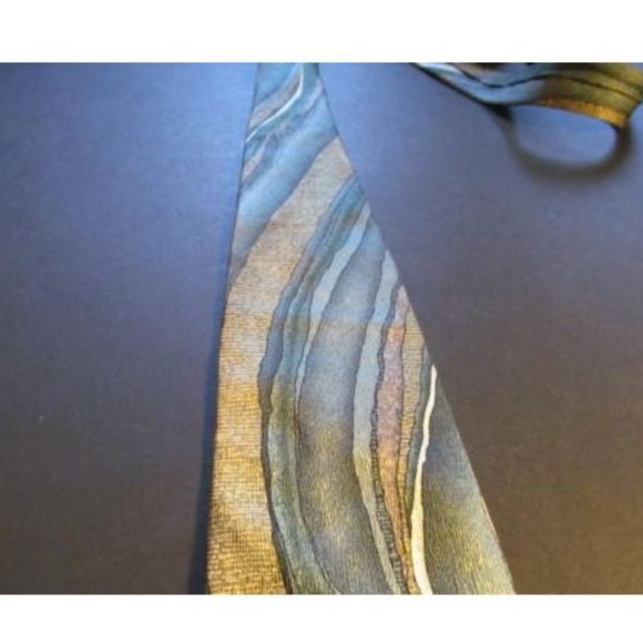 CHRISTOPHER REEVE NECK TIE VINTAGE SWIRL ABSTRACT - Picture 2 of 6